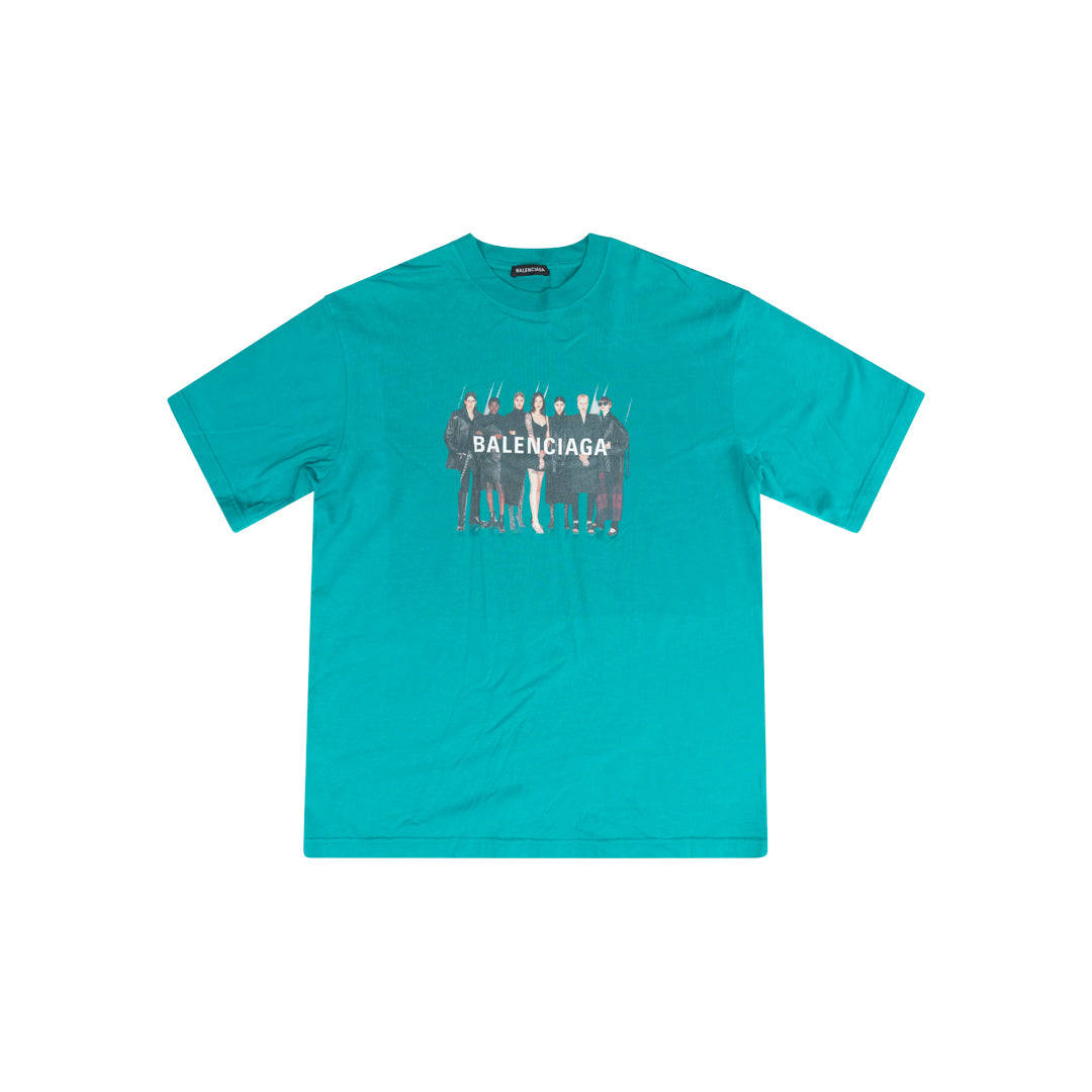 ANSH46 ARCHIVE REAL BRAND T-SHIRT Light Sea Green