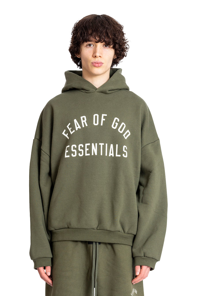 FOG ESSENTIALS FLEECE HOODIE MILITARY Dim Gray