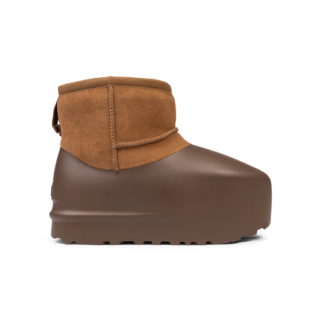 Ugg W CLASSIC MINI PUMPED MOLDED CHESTNUT Dark Olive Green