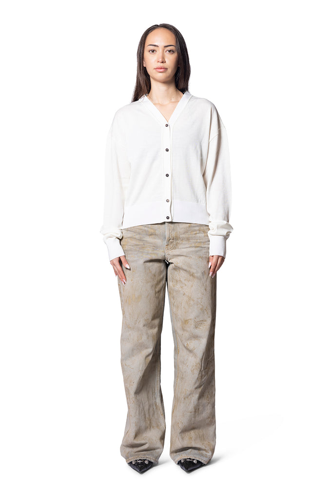 Jacquemus LE CARDIGAN BRODE OFF-WHITE Light Gray