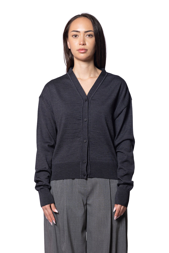 Jacquemus LE CARDIGAN BRODE DARK GREY Dark Slate Gray