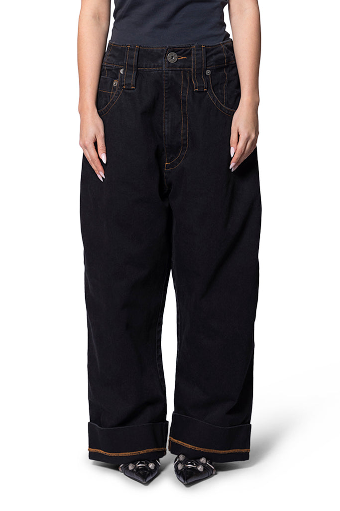 VAQUERA BABY JEANS WOVEN BLACK Black