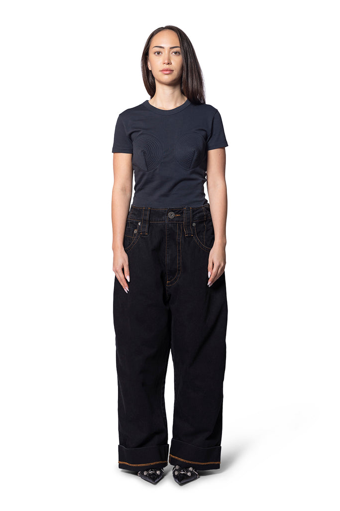 VAQUERA BABY JEANS WOVEN BLACK Black