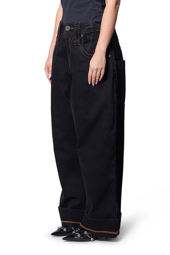 VAQUERA BABY JEANS WOVEN BLACK Black