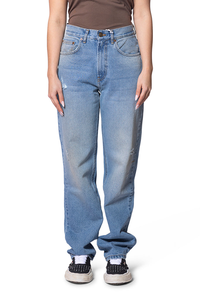 Service Area DENIM 5-POCKET PANTS Light Slate Gray