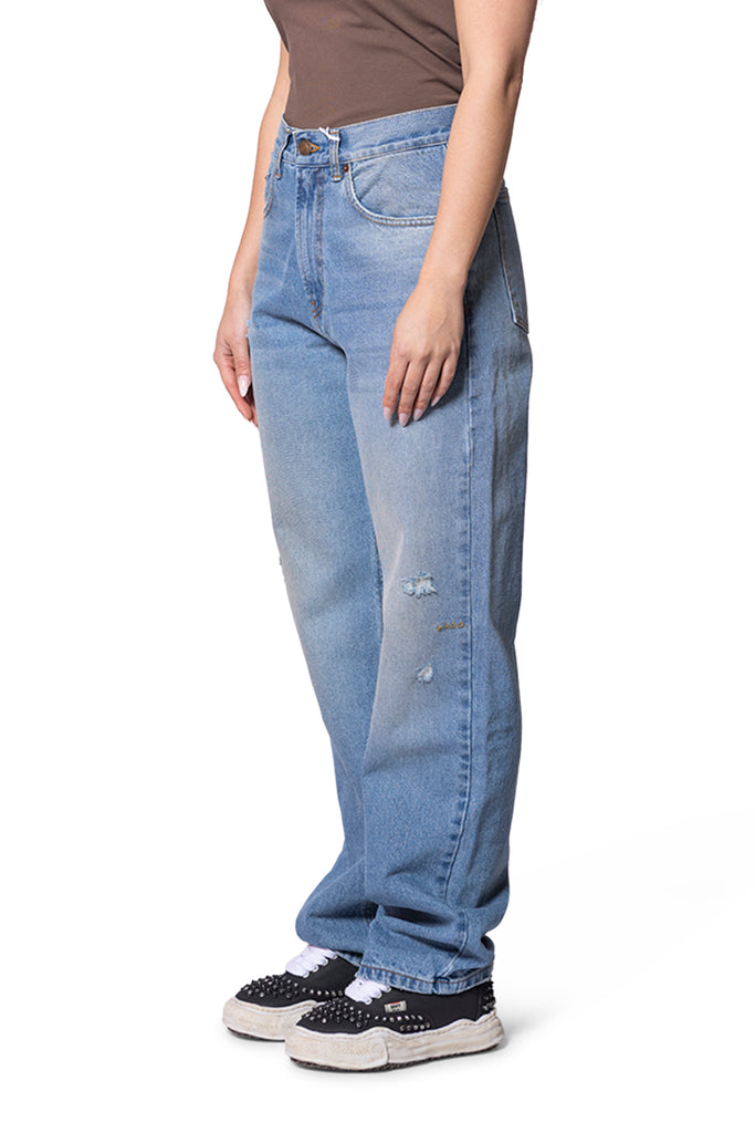 Service Area DENIM 5-POCKET PANTS Light Slate Gray