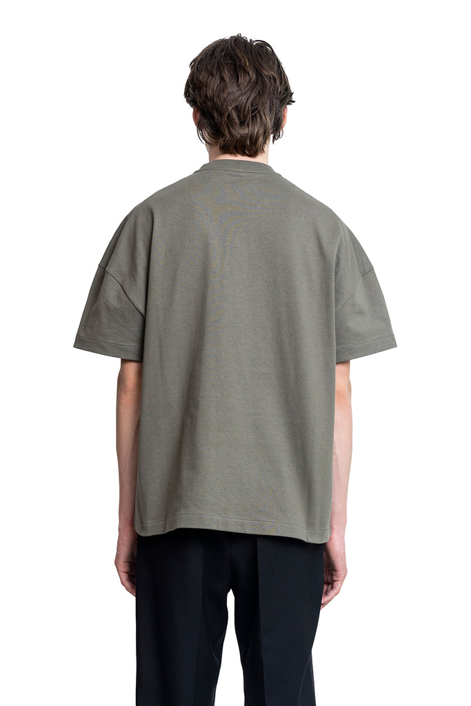 Jil Sander S/S LOGO T-SHIRT THYME GREEN Dim Gray