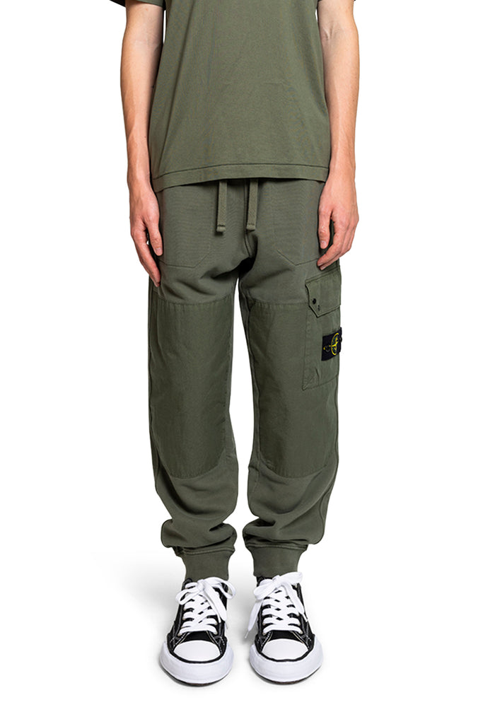 STONE ISLAND FELPA PANTALONE MUSK Dark Olive Green