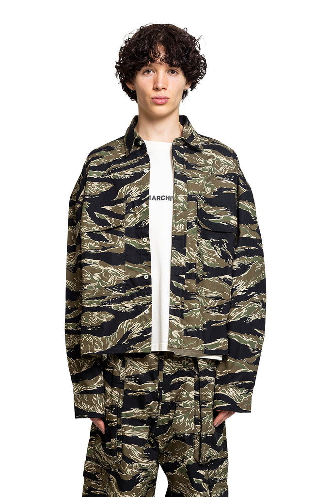 B1ARCHIVE FLAP POCKET SHIRT CAMO Dark Slate Gray