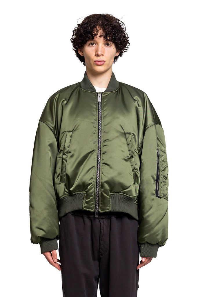 B1ARCHIVE CROPPED OVERSIZED BOMBER SAGE NYLON Dark Slate Gray