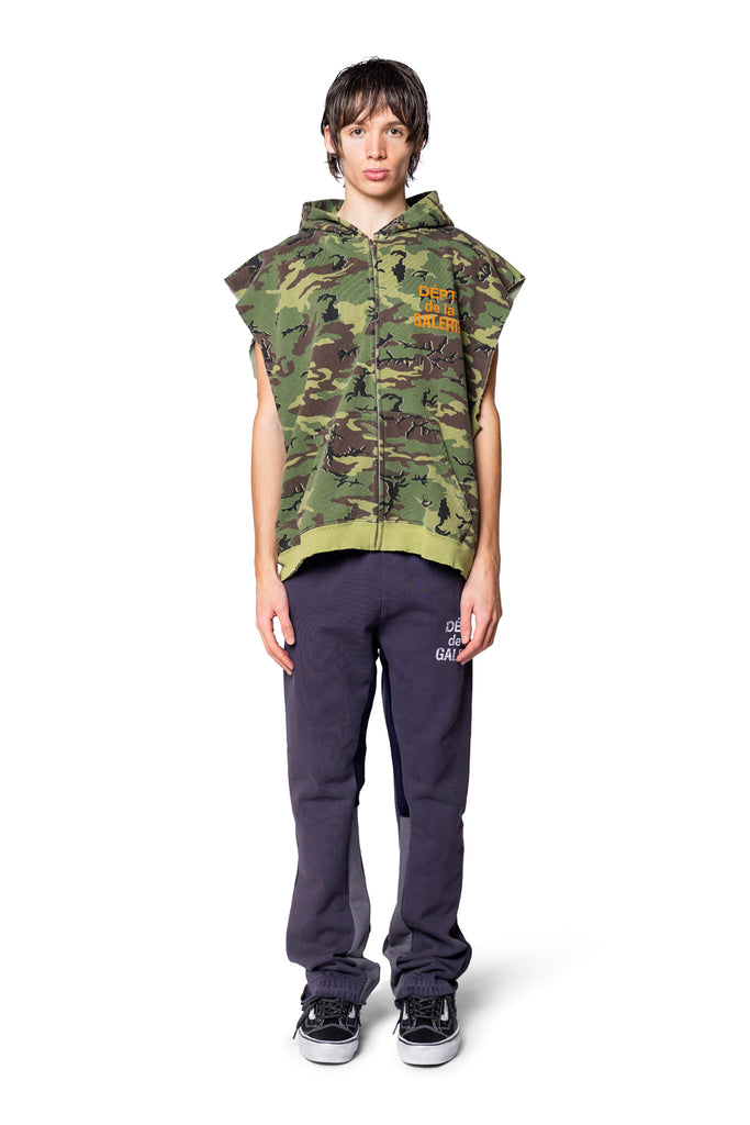 Gallery Dept. 90'S FULL ZIP CUT OFF ERDL CAMO Dark Slate Gray