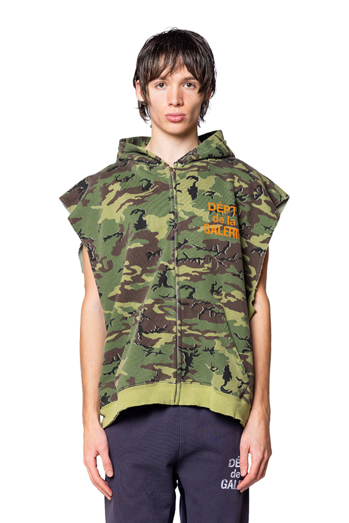 Gallery Dept. 90'S FULL ZIP CUT OFF ERDL CAMO Dark Slate Gray