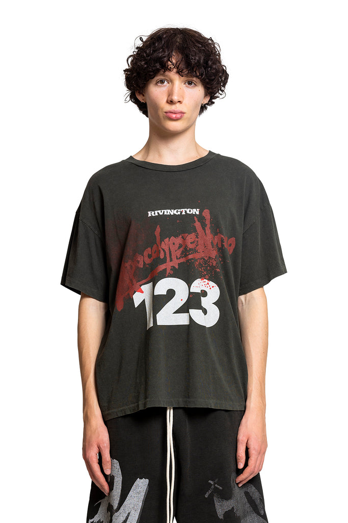 123 RIVINGTON APOCALYPSE NUNCA SS TEE BLACK Dark Slate Gray