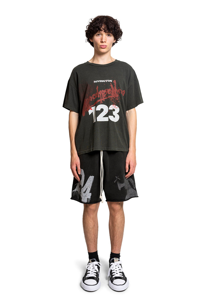 123 RIVINGTON APOCALYPSE NUNCA SS TEE BLACK Tan