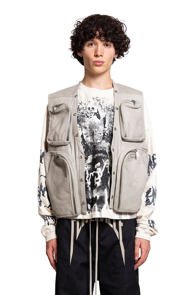 Rick Owens CARGO VEST PEARL Black