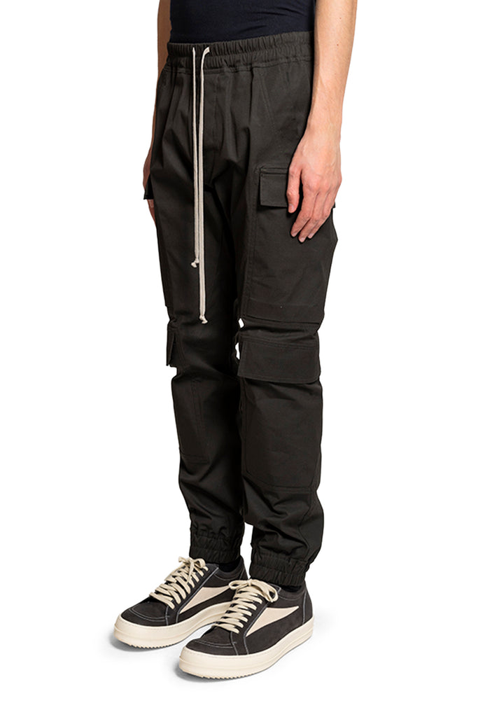 Rick Owens TECUATL TRACK PANT DARK DUST Black