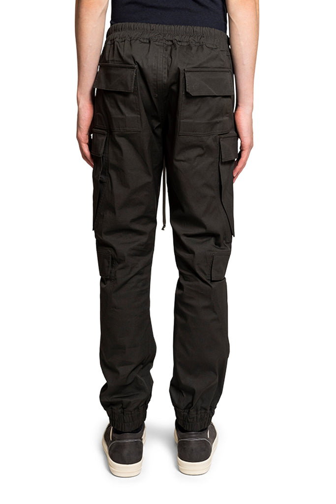 Rick Owens TECUATL TRACK PANT DARK DUST Black