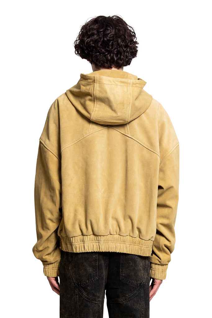 RHUDE SUEDE RHUDE CREST HOODIE TAN Tan