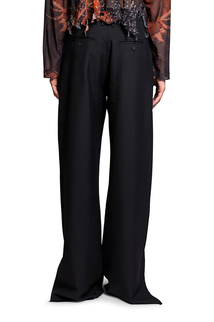 ACHILLES ION GABRIEL TROUBLE TAILORED TROUSERS BLACK Black