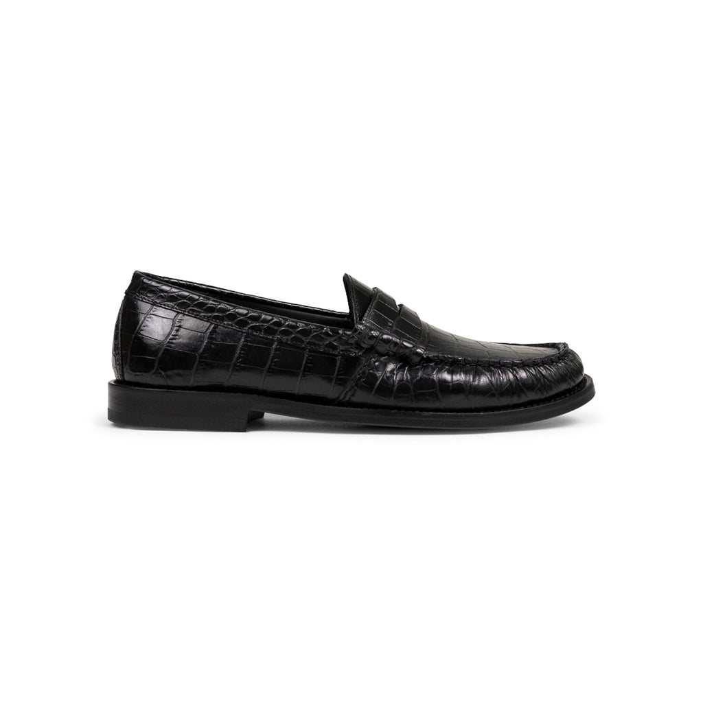 RHUDE CROC LOAFER BLACK CROC Black