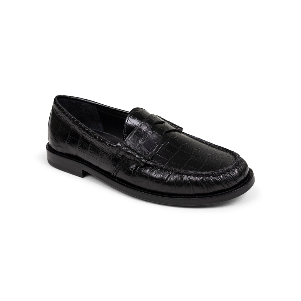 RHUDE CROC LOAFER BLACK CROC Black