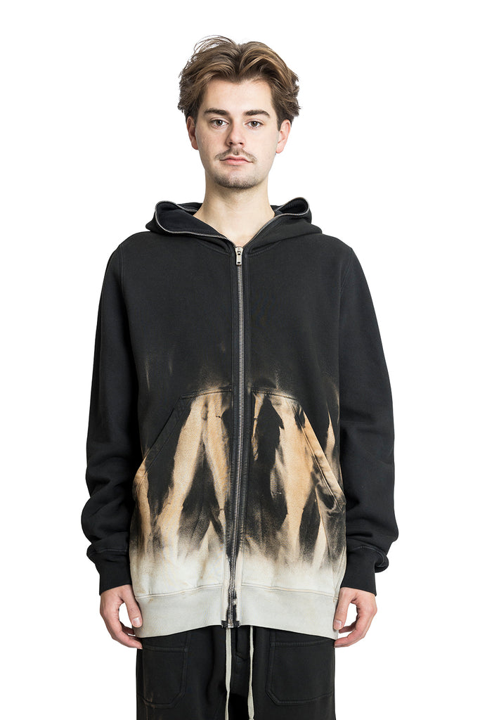 Rick Owens DRKSHDW JUMBO GIMP HOODIE BLACK/TERRA Gray