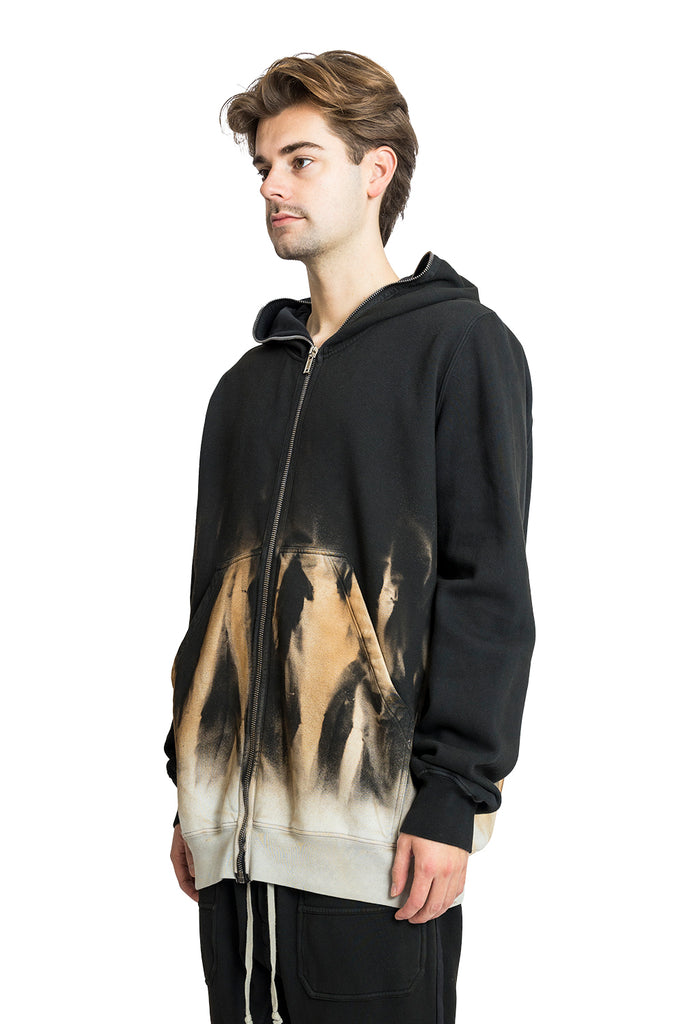 Rick Owens DRKSHDW JUMBO GIMP HOODIE BLACK/TERRA Tan