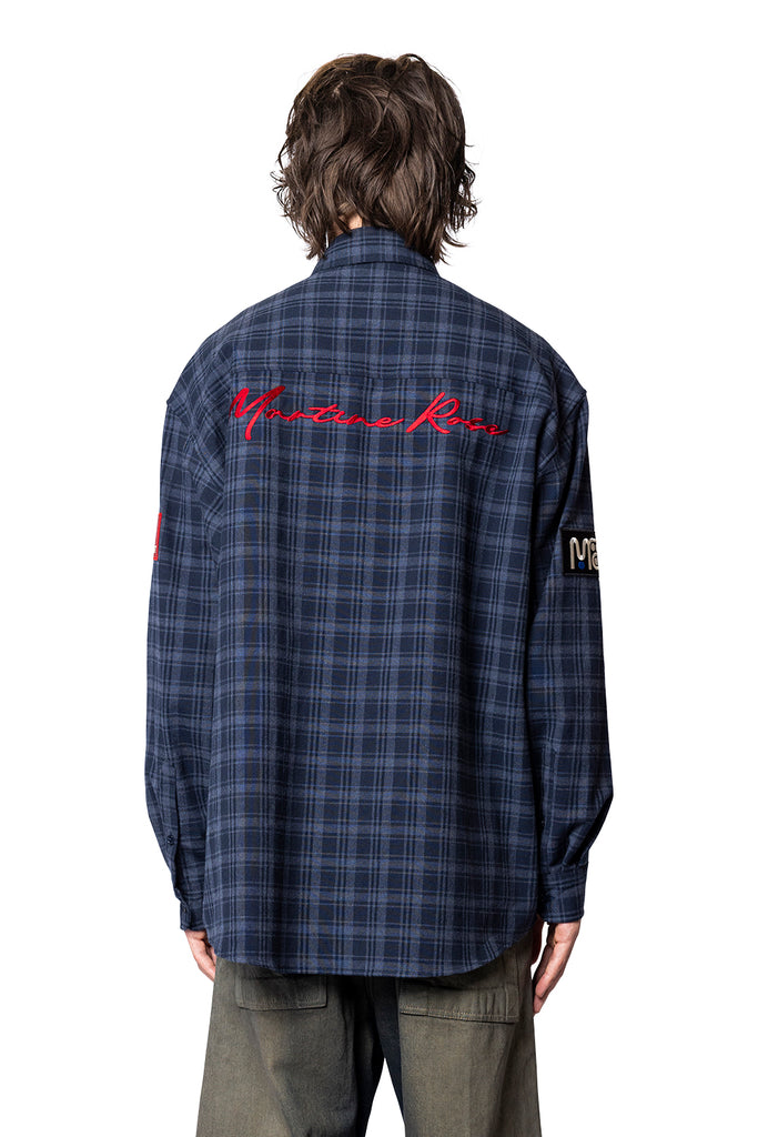 Martine Rose WALLET SHIRT BLUE NAVY Dark Slate Gray