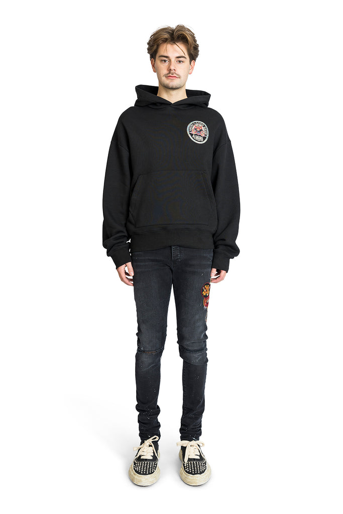 Amiri AMIRI EAGLE OVERSIZED HOODIE BLACK Dark Slate Gray