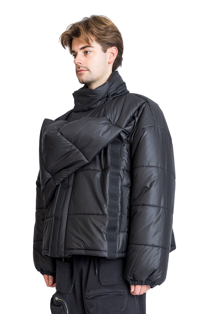 Y/PROJECT VELCRO PUFFER JACKET VELCRO PUFFER JACKET Dark Slate Gray