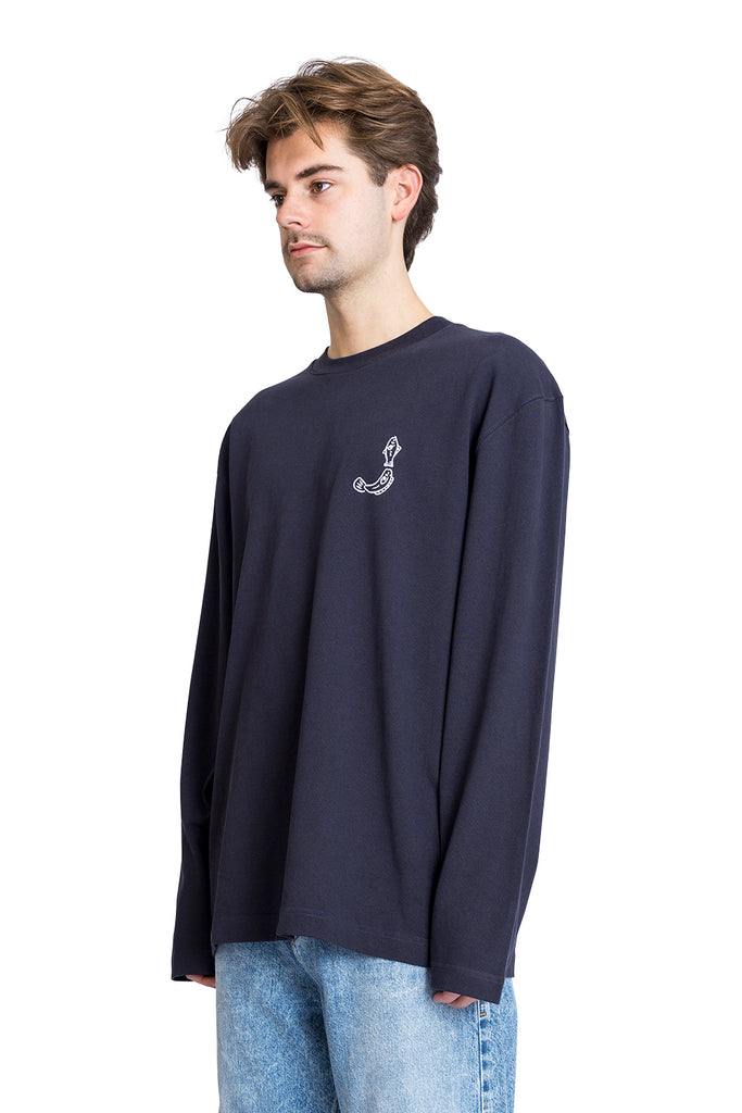 Jacquemus LE TSHIRT MERÙ ML DARK NAVY Light Gray