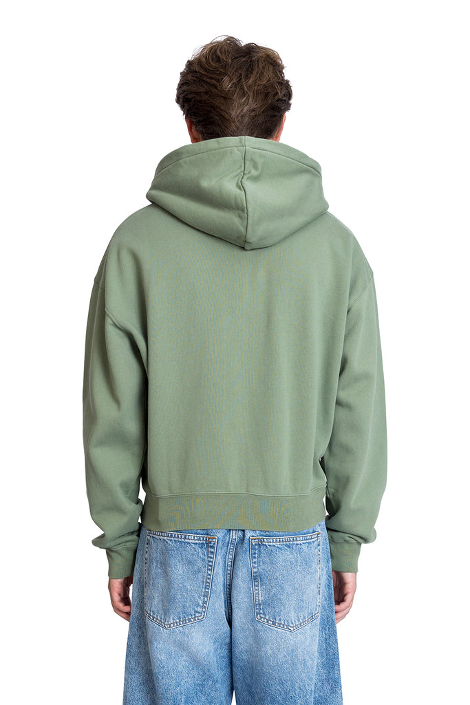 Jacquemus LE HOODIE ZIP GROS GRAIN PALE GREEN Light Slate Gray