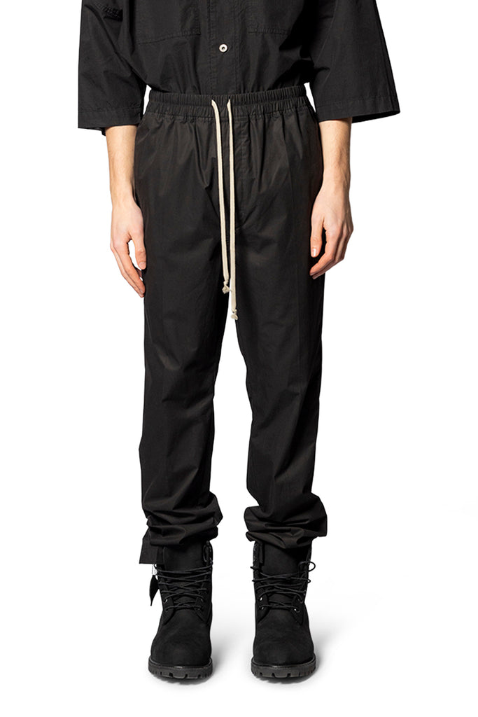 Rick Owens Drawstring Slim Long Black Pants – ANSH46