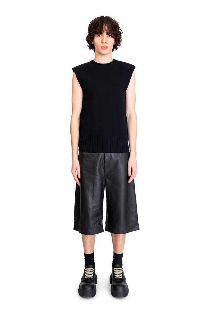 ENTIRE STUDIOS BURNS KNIT VEST BLACK Wheat