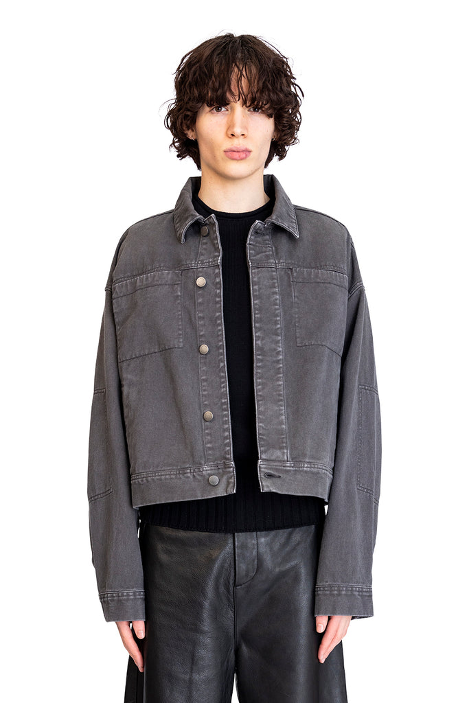 ENTIRE STUDIOS GEM DENIM JACKET STONE LIGHT Dark Slate Gray