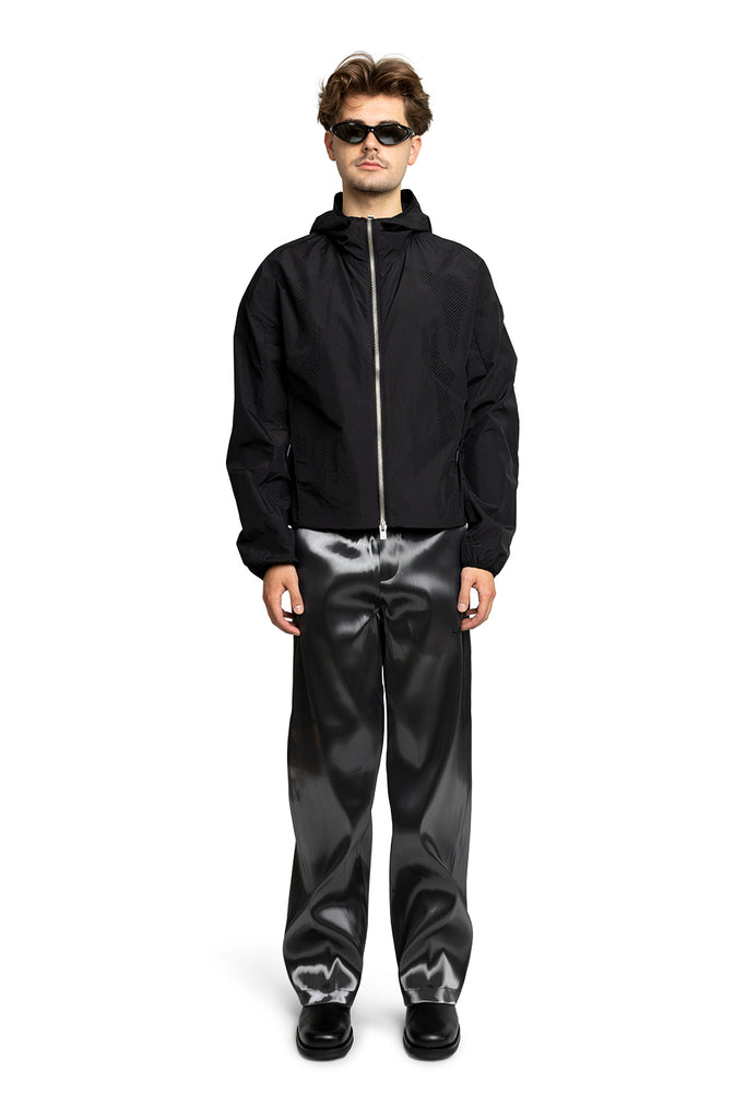 HELIOT EMIL LIQUID METAL TROUSERS METAL Black