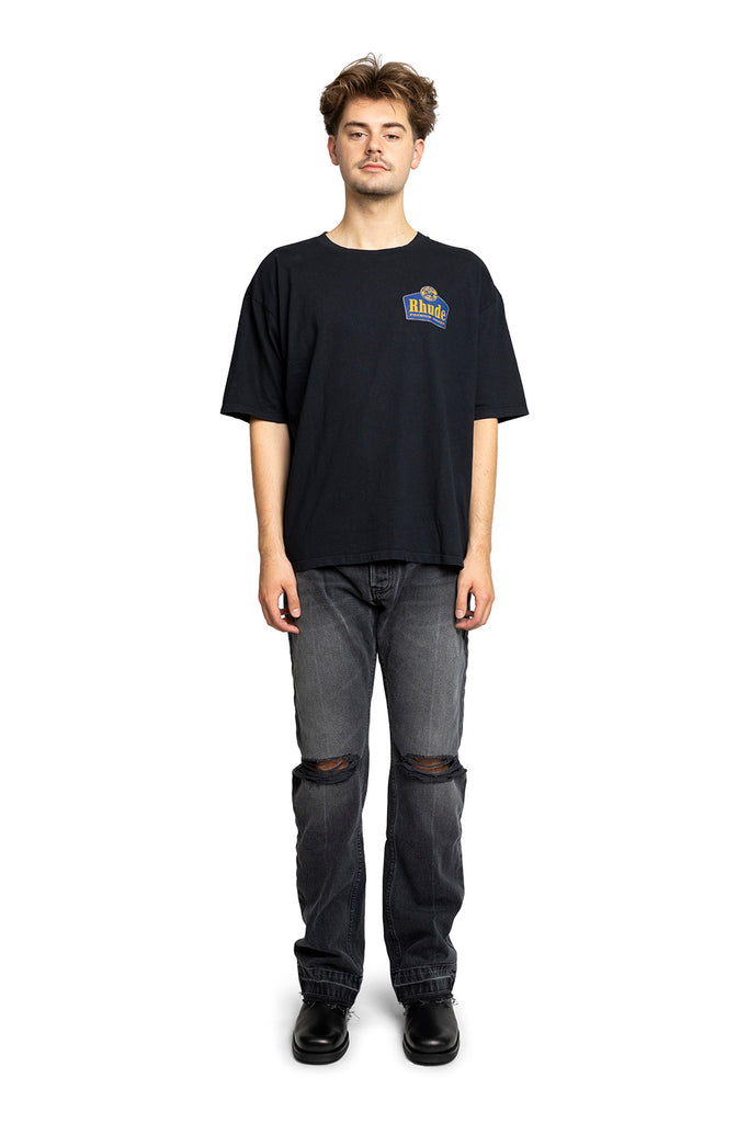 RHUDE GRAND CRU TEE VTG BLACK Dark Slate Gray