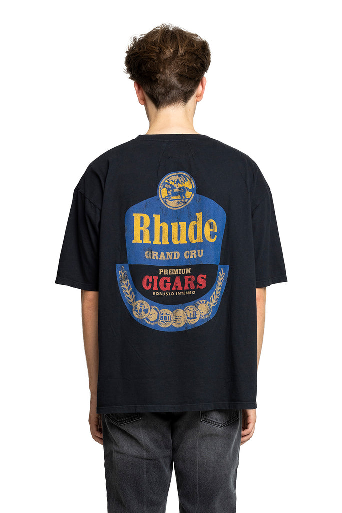 RHUDE GRAND CRU TEE VTG BLACK Dark Slate Gray