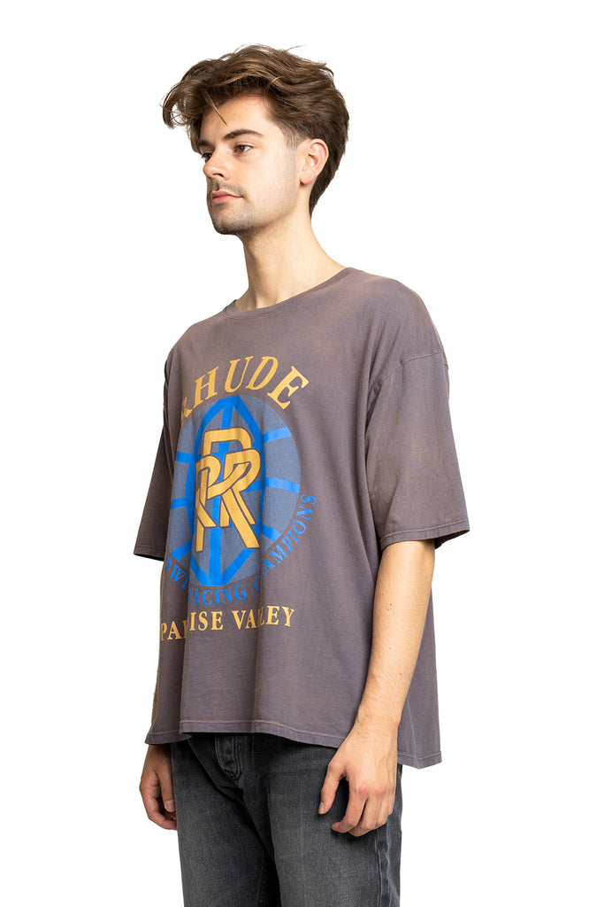 RHUDE PARADISE VALLEY TEE VINTAGE GREY Dim Gray