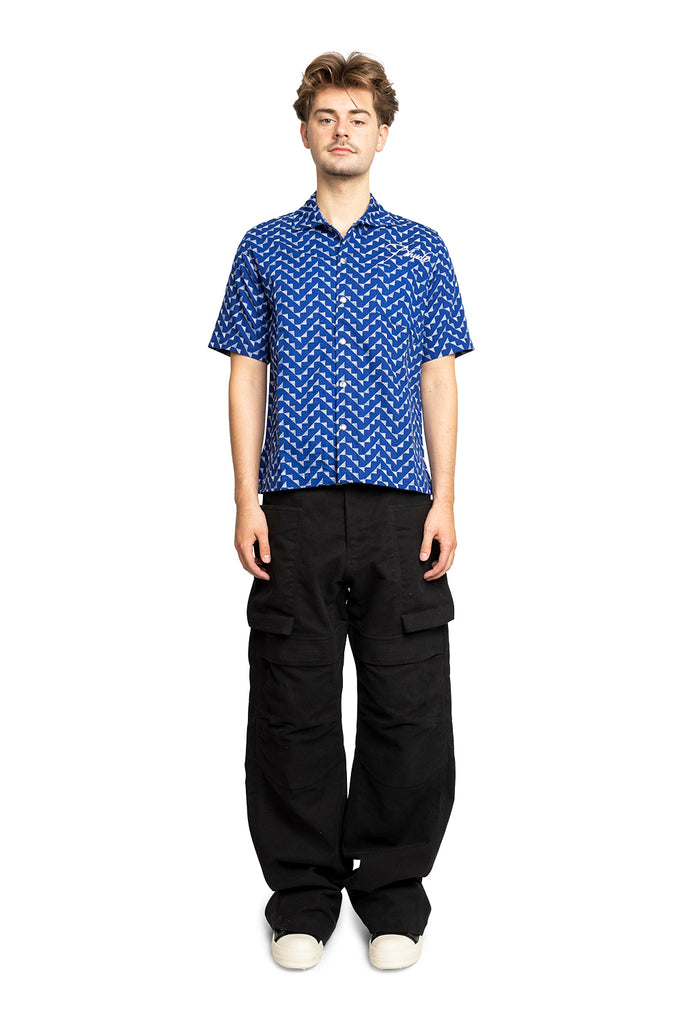 RHUDE BEACHFRONT BUTTON DOWN NAVY Light Gray