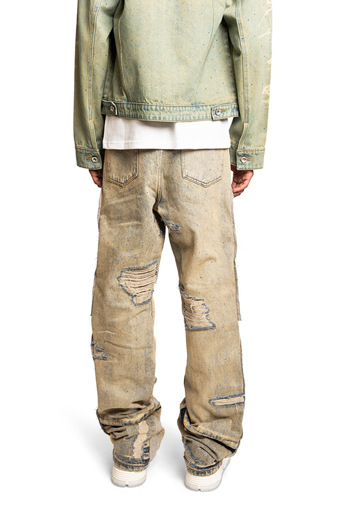 Who Decides War UNFURLED DENIM PANT Tan