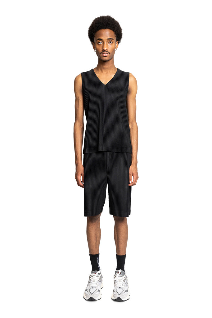 HOMME PLISSÉ ISSEY MIYAKE BASICS VEST BLACK Tan