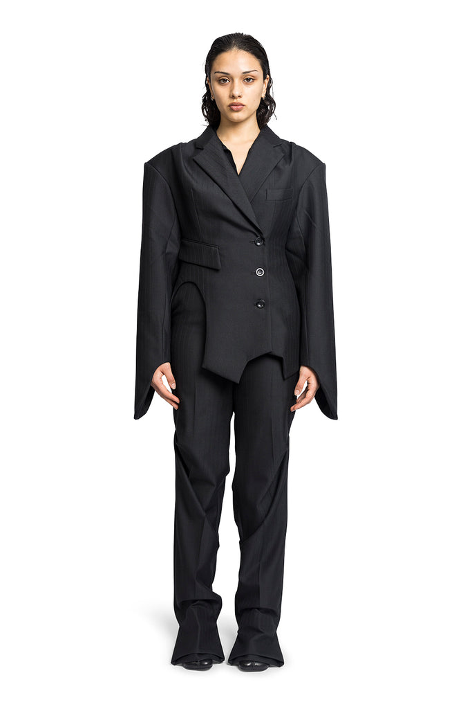 SRVC INVERSE TAILORED JACKET BLACK Dark Slate Gray