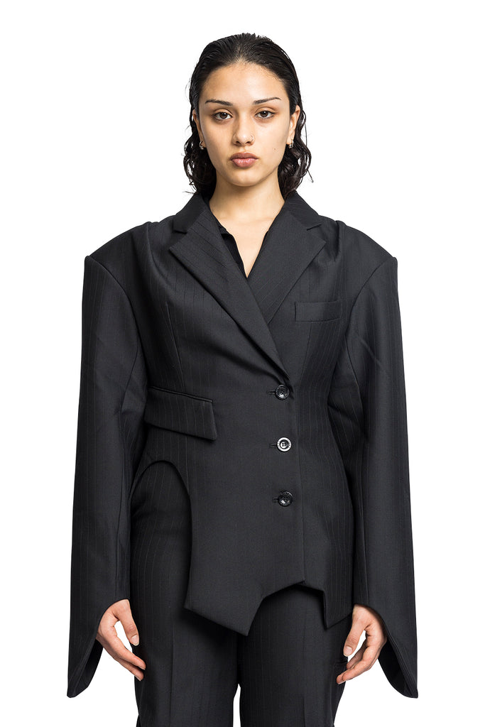 SRVC INVERSE TAILORED JACKET BLACK Dark Slate Gray