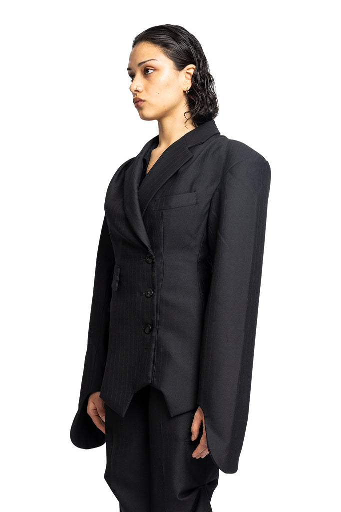 SRVC INVERSE TAILORED JACKET BLACK Black