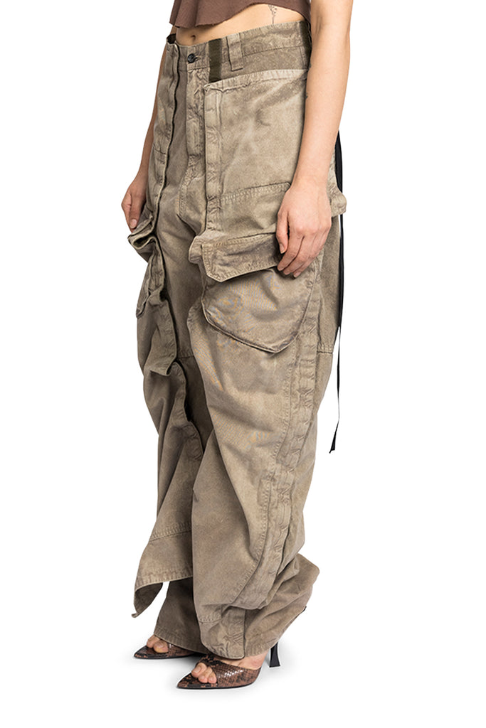 Y/PROJECT VELCRO CARGO PANTS Rosy Brown