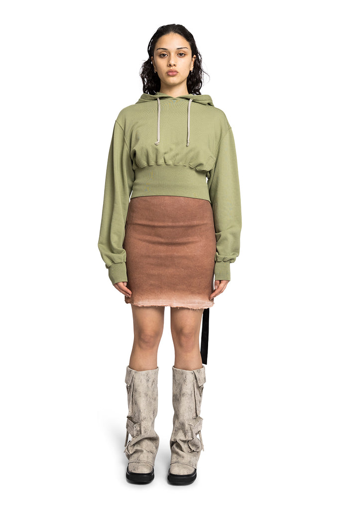 Rick Owens DRKSHDW TATLIN HOODIE SAGE Rosy Brown