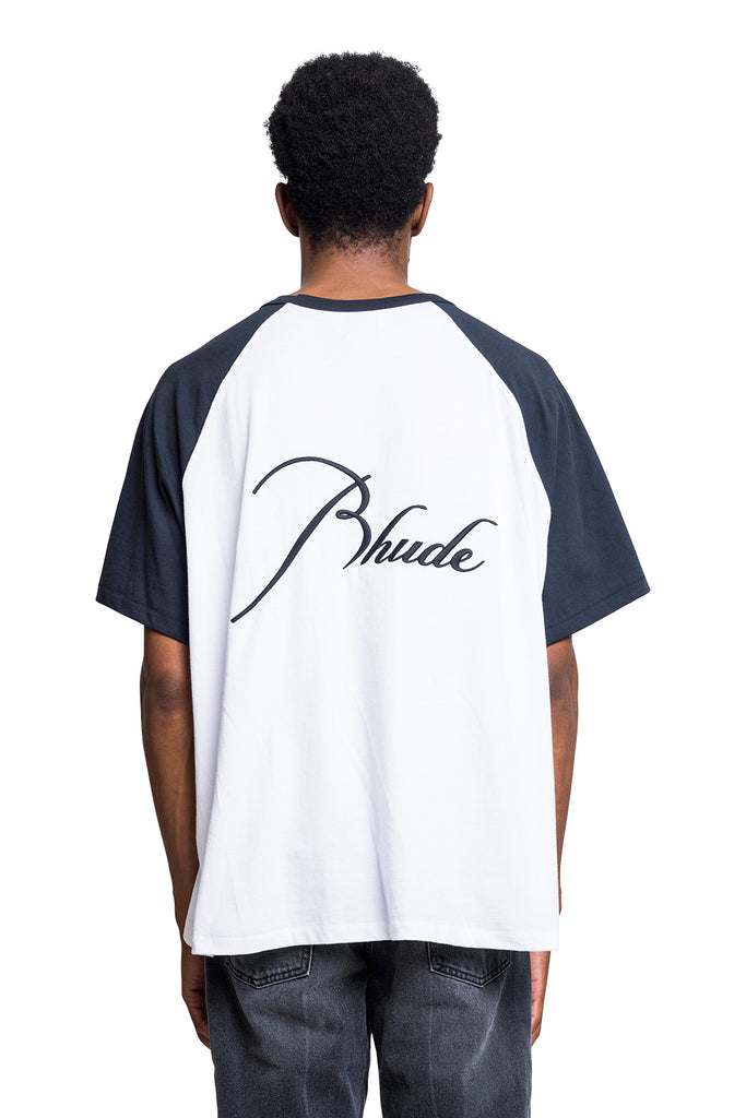 RHUDE RHUDE RAGLAN TEE VTG BLACK White Smoke