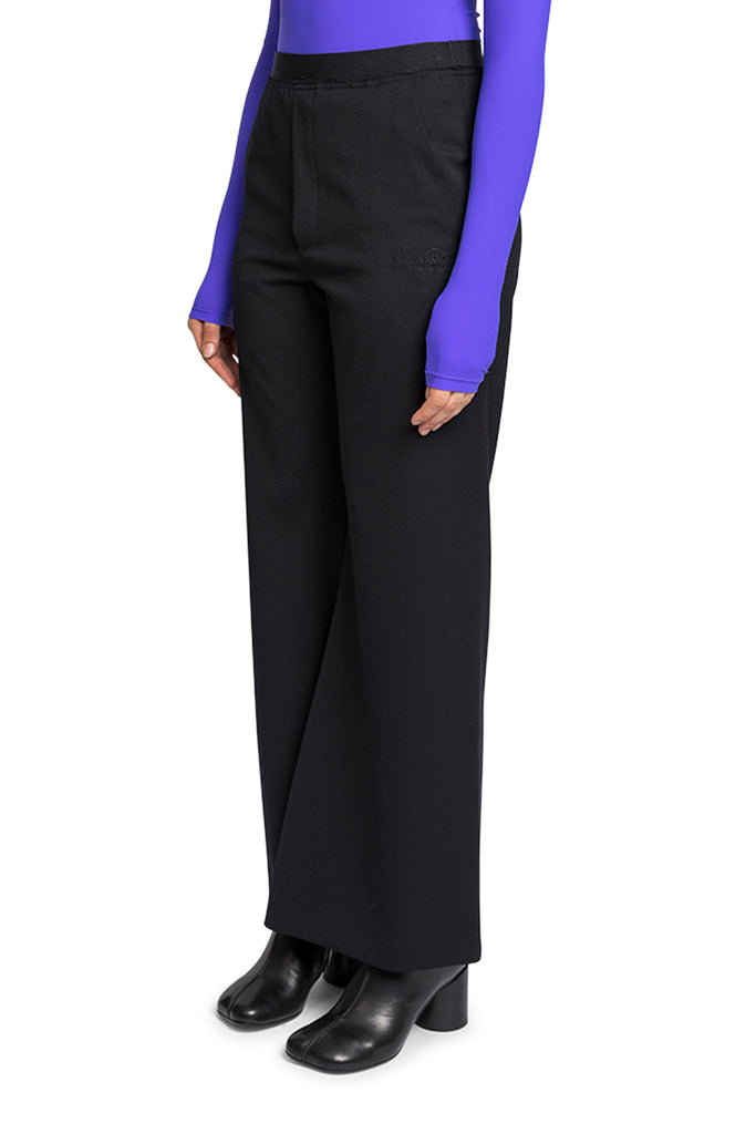 MM6 FLARED PANTS BLACK Black