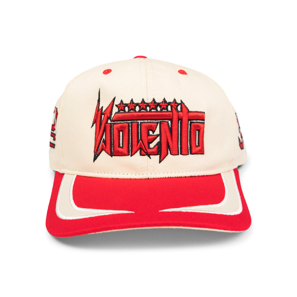 PDF 'V' BASEBALL HAT RED Firebrick